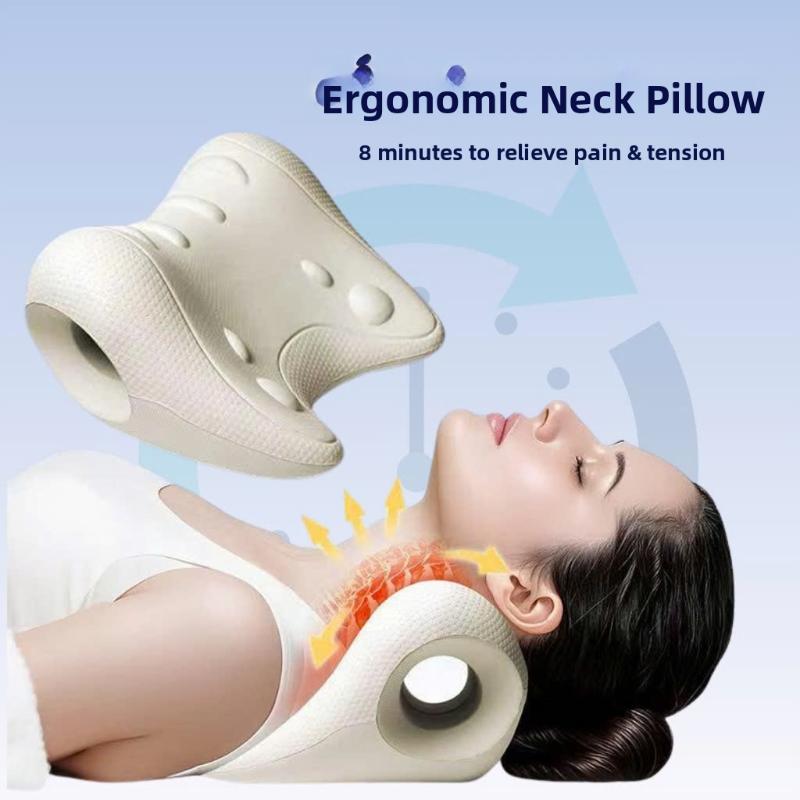 Neck Traction Pillow - [CO]인체공학적 목과 어깨 마사지 베개는 가정용으로