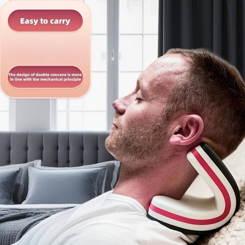 1개 휴대용 경추 마사지 베개 목 장치 목 스트레칭 기 - Neck Traction Pillow 리뷰 및 가격